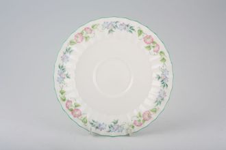 Sell Royal Worcester English Garden - Ribbed - Green Edge Breakfast Saucer 7"