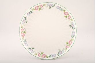 Sell Royal Worcester English Garden - Ribbed - Green Edge Cake Plate round 9"