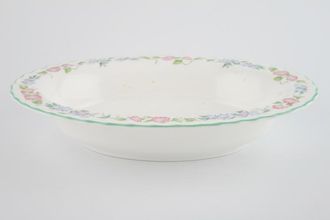 Sell Royal Worcester English Garden - Ribbed - Green Edge Vegetable Dish (Open) round 9 3/4"