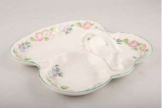 Sell Royal Worcester English Garden - Ribbed - Green Edge Hor's d'oeuvres Dish handled 7 1/2"