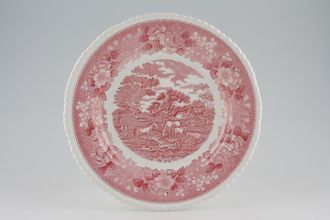 Adams English Scenic - Pink Dinner Plate Deep, Horses 9 7/8"