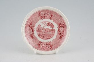 Adams English Scenic - Pink Coffee Saucer Horses 5"