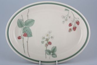 Sell Wedgwood Raspberry Cane - Granada Shape Oval Platter 13 5/8"