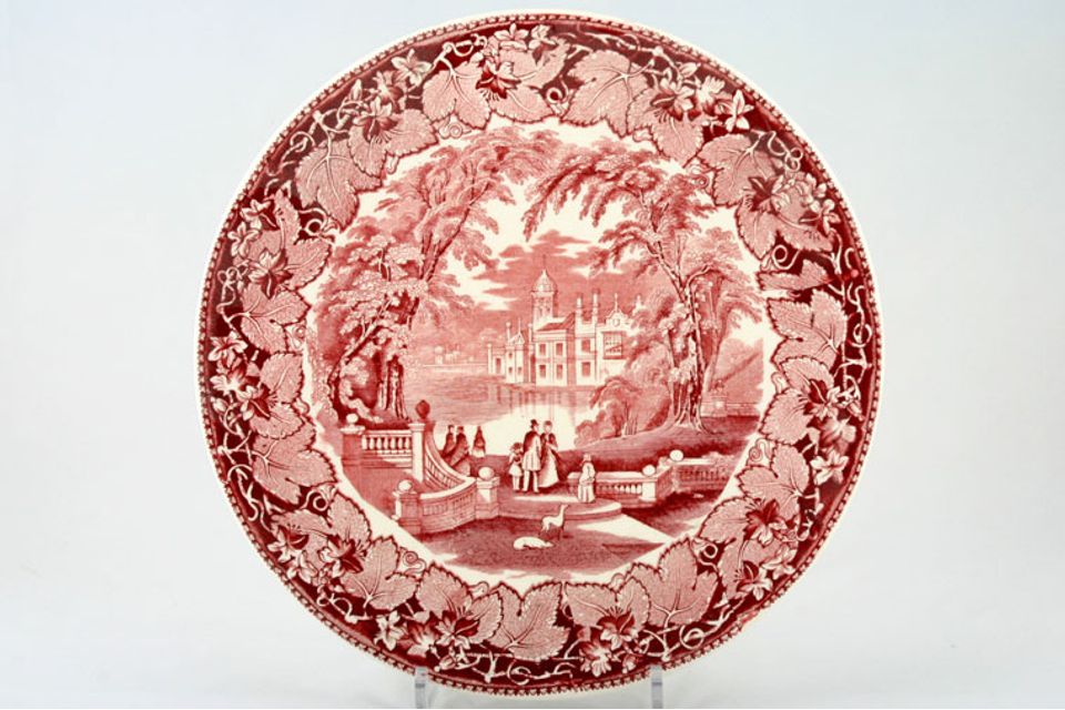 Masons Vista - Pink Gateau Plate 12 3/8"