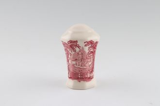 Vintage Masons Vista Pink Salt & Pepper Shakers Transfer ware , England