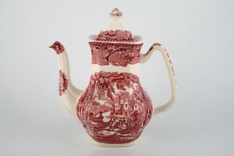 Masons Vista - Pink Coffee Pot large