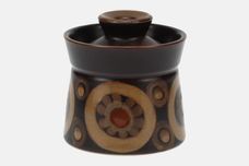 Denby Arabesque Sugar Bowl - Lidded (Coffee) 3 1/8" x 2 5/8" thumb 1