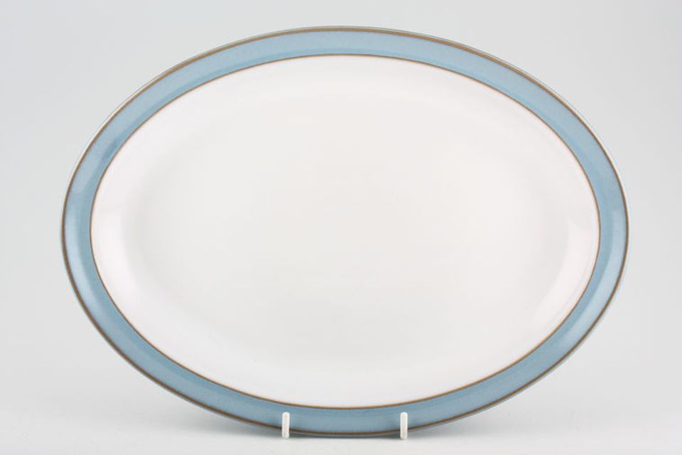 Denby Colonial Blue Oval Platter 13"