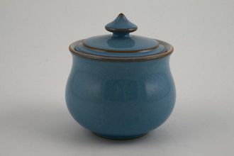 Denby Colonial Blue Sugar Bowl - Lidded (Tea) Flared shape 3 1/4"