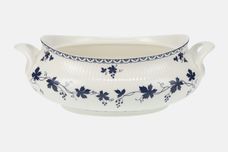 Royal Doulton Yorktown - Old Style - Ribbed Vegetable Tureen Base Only Oval - Handled thumb 1