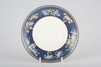 Wedgwood Blue Siam Soup Cup Saucer 6 1/4"