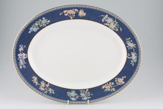 Wedgwood Blue Siam Oval Platter 17 3/8"