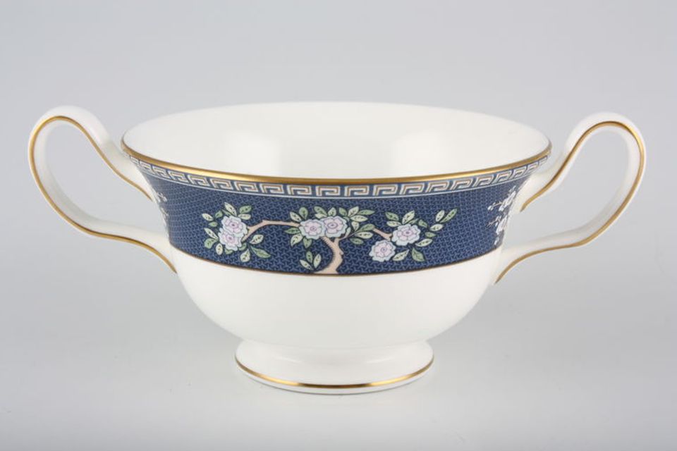 Wedgwood Blue Siam Soup Cup 2 handles