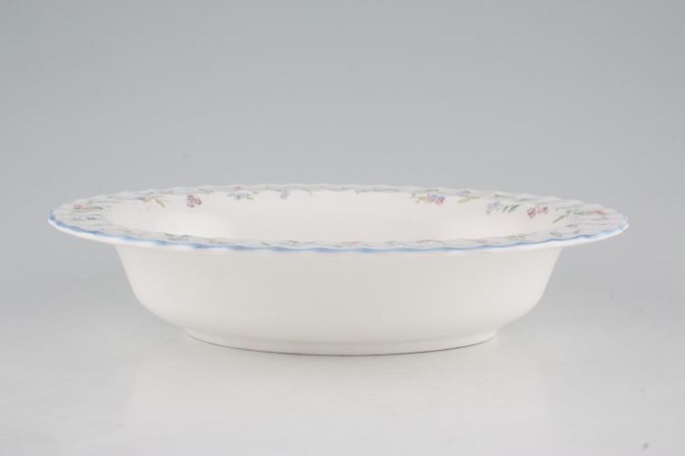 Royal Worcester Forget me not Vegetable Dish (Open) 10 1/2"