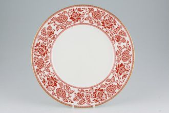 Wedgwood Red Damask Dinner Plate 10 3/4"