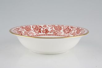 Wedgwood Red Damask Soup / Cereal Bowl 6"
