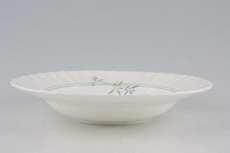 Royal Worcester Green Bamboo Rimmed Bowl 8"