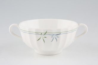 Sell Royal Worcester Green Bamboo Soup Cup 2 handle