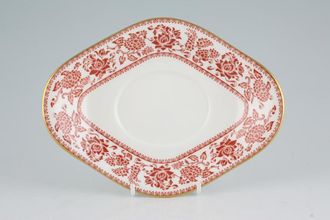 Wedgwood Red Damask Sauce Boat Stand