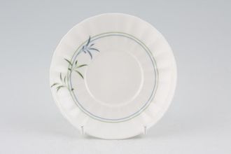 Royal Worcester Green Bamboo Coffee Saucer 4 1/2"