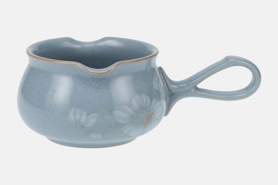 Denby Blue Dawn Sauce Boat 2 pourers, One looped handle