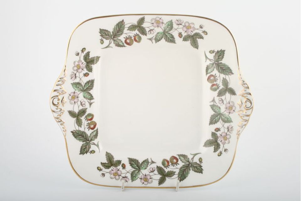Wedgwood Strawberry Hill Cake Plate square 10 3/4"