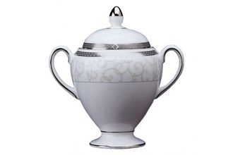 Wedgwood Celestial Platinum Sugar Bowl - Lidded (Tea) tall