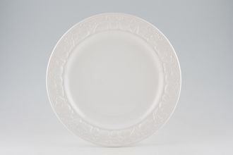 Sell Marks & Spencer White Embossed Dinner Plate Narrow Rim 10 5/8"