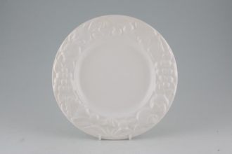 Sell Marks & Spencer White Embossed Breakfast / Lunch Plate Wide Rim 9"