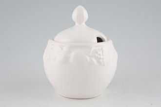 Sell Marks & Spencer White Embossed Sugar Bowl - Lidded (Tea)
