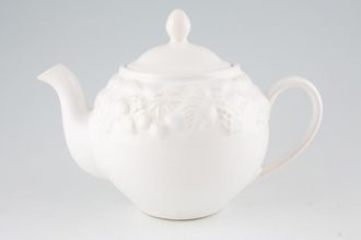 Sell Marks & Spencer White Embossed Teapot Small Fruit Pattern 2pt