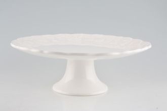 Sell Marks & Spencer White Embossed Cake Plate Footed 11 1/2" x 4"