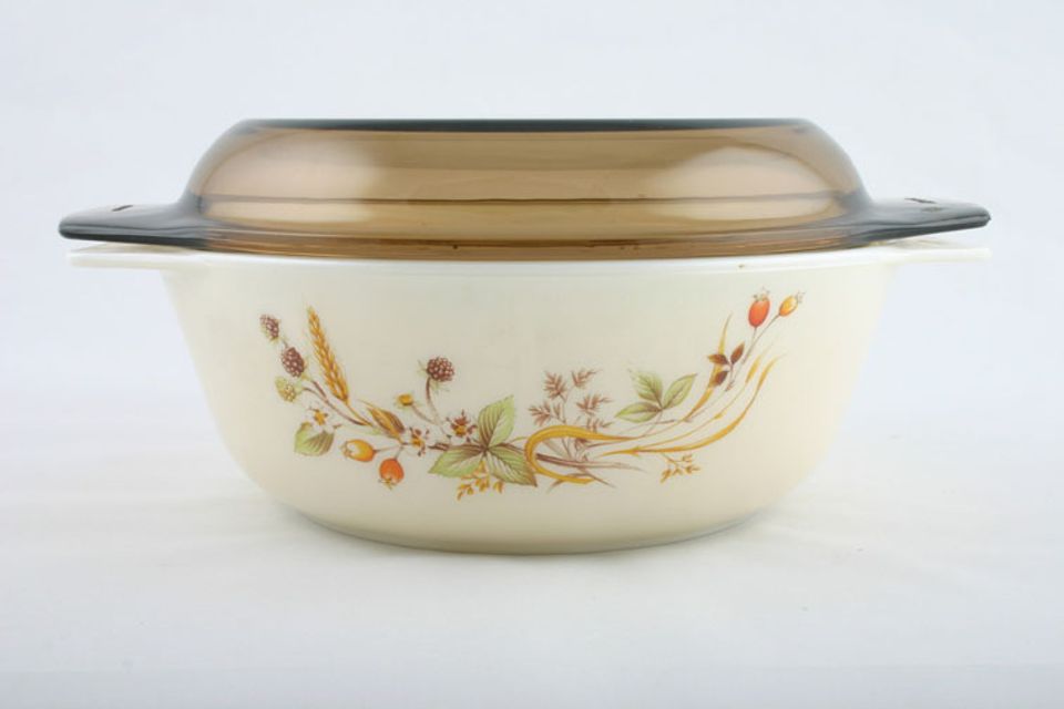 Marks & Spencer Harvest Casserole Dish + Lid Pyrex With Smoked Glass 2pt