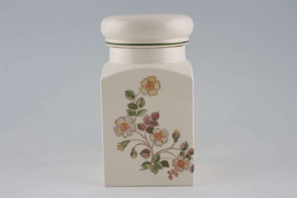 Marks & Spencer Autumn Leaves Storage Jar + Lid Shiny 6"