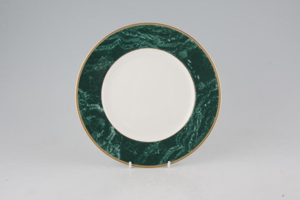 Wedgwood Chorale Salad/Dessert Plate Accent- wide green border 8"
