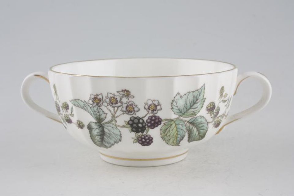 Royal Worcester Lavinia - White Soup Cup 2 Handle
