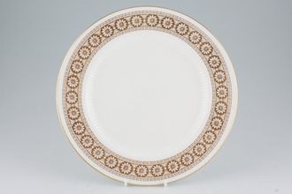 Wedgwood Marguerite - White + Gold Dinner Plate Ribbed 10 1/2"