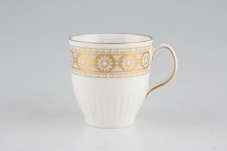 Sell Wedgwood Marguerite - White + Gold Coffee Cup Ribbed 2 1/2" x 2 5/8"
