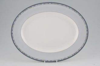 Wedgwood Quadrants Oval Platter 14"