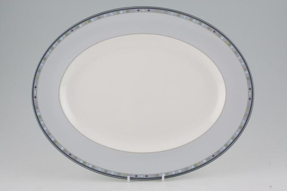 Wedgwood Quadrants Oval Platter 14"
