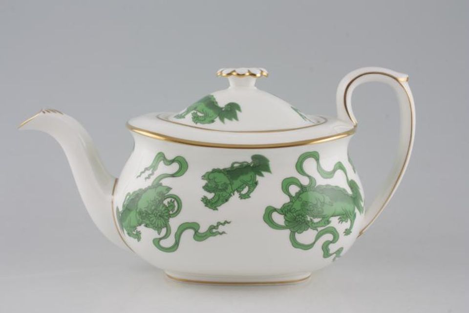 Wedgwood Chinese Tigers - Green Teapot large