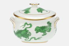 Wedgwood Chinese Tigers - Green Sugar Bowl - Lidded (Tea) thumb 3