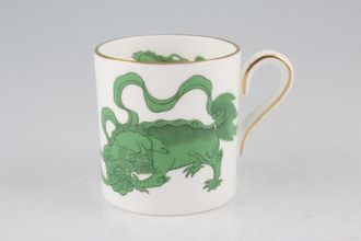 Wedgwood Chinese Tigers - Green Coffee/Espresso Can 2 1/4" x 2 3/8"