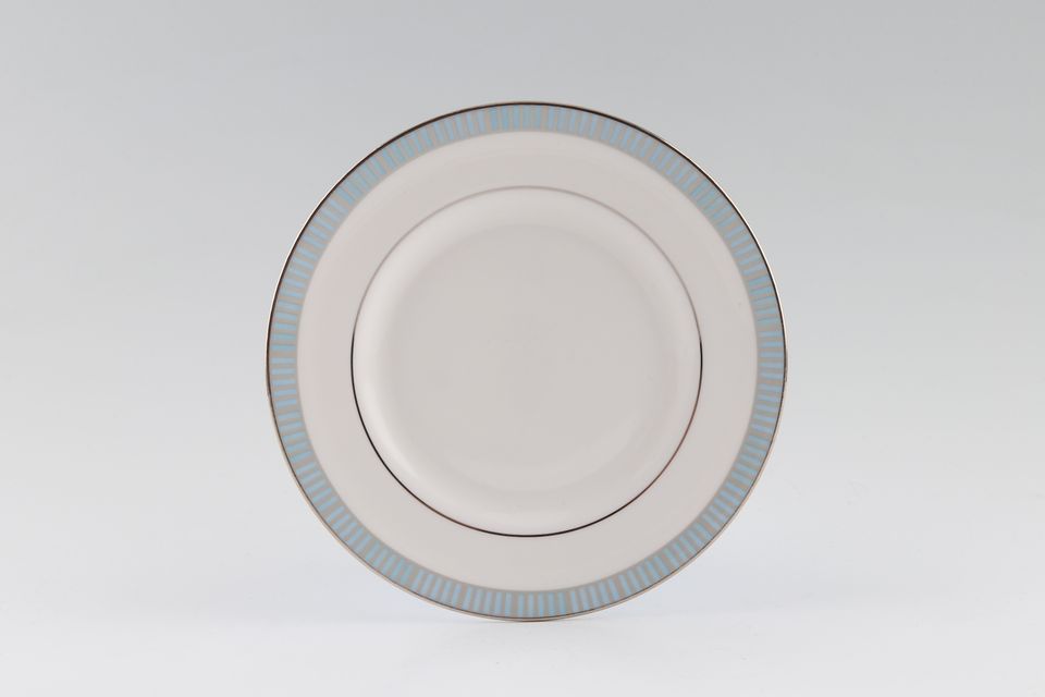 Royal Worcester Linea Tea / Side Plate Half Blue Rim 6 1/4"