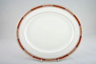 Royal Worcester Beaufort - Rust Oval Platter 13 1/4"