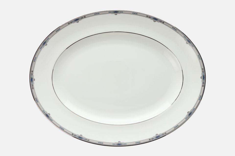 Wedgwood Amherst Oval Platter Sizes may vary slightly 14"