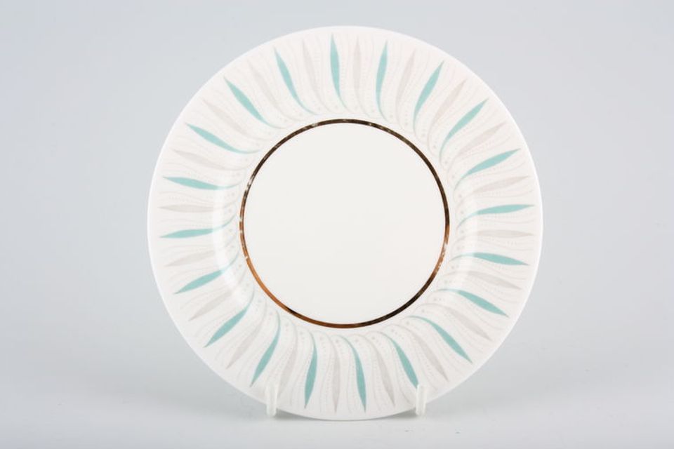 Queen Anne Caprice - Turquoise Tea / Side Plate 6 3/8"