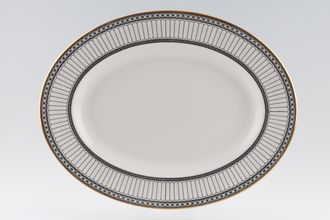 Wedgwood Colonnade - Black Oval Platter 13 1/2"