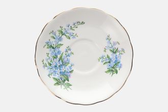 Queen Anne Forget - Me - Not Tea Saucer 5 1/2"