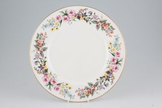 Sell Wedgwood Downland - Gold Edge - Floral Dinner Plate 10 3/4"